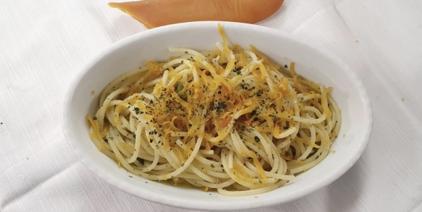 Spaghetti with muggine bottarga